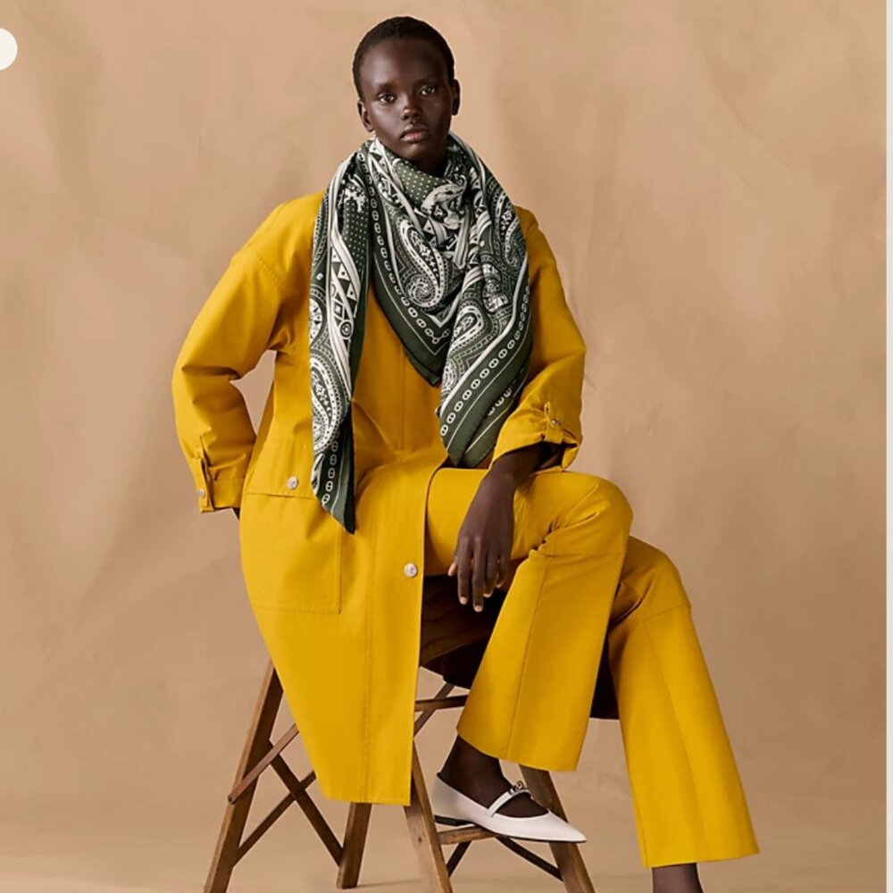 Hermes Cheval de Coeur Bandana shawl 140
